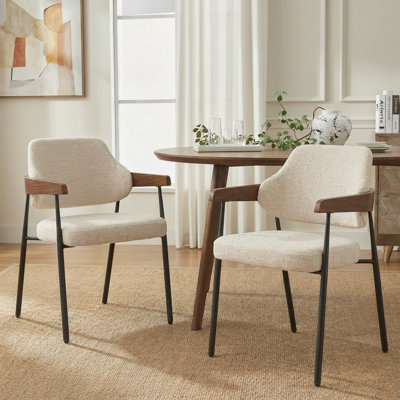Chaise de salle à manger rembourrée Devane