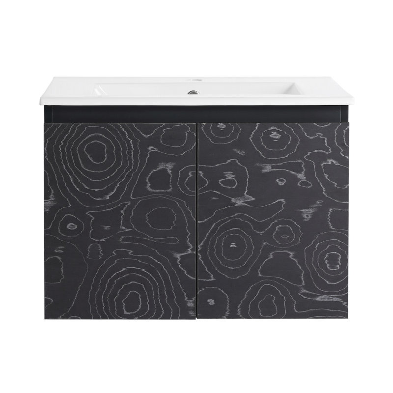 Meuble-lavabo mural flottant Chris de 24 po
