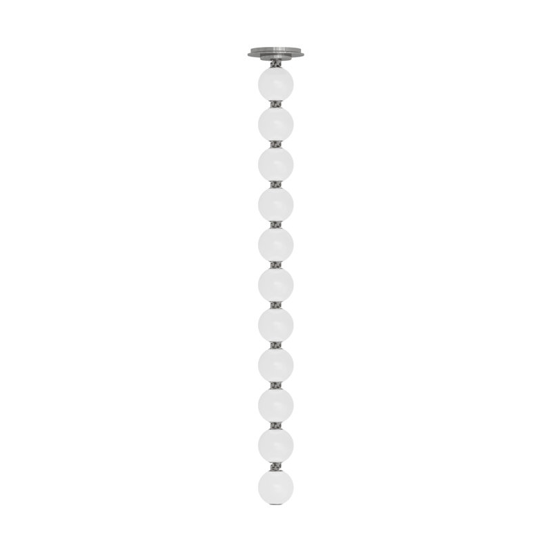 Perle 1 - Light LED Pendant, 26.2" H x 2.8" W x 2.8" D, Polished Nickel, 10.3