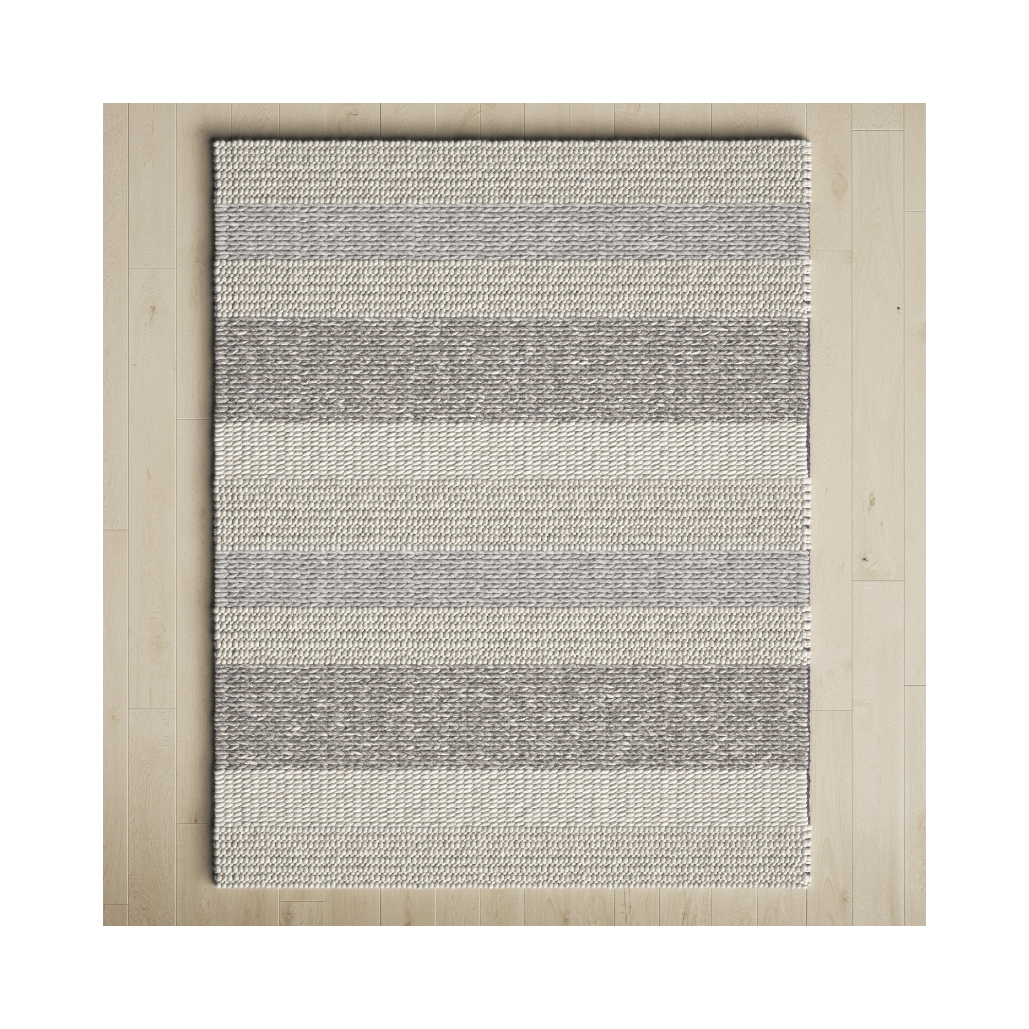 Norham Handmade Black Rug, Rectangle 8' x 10'