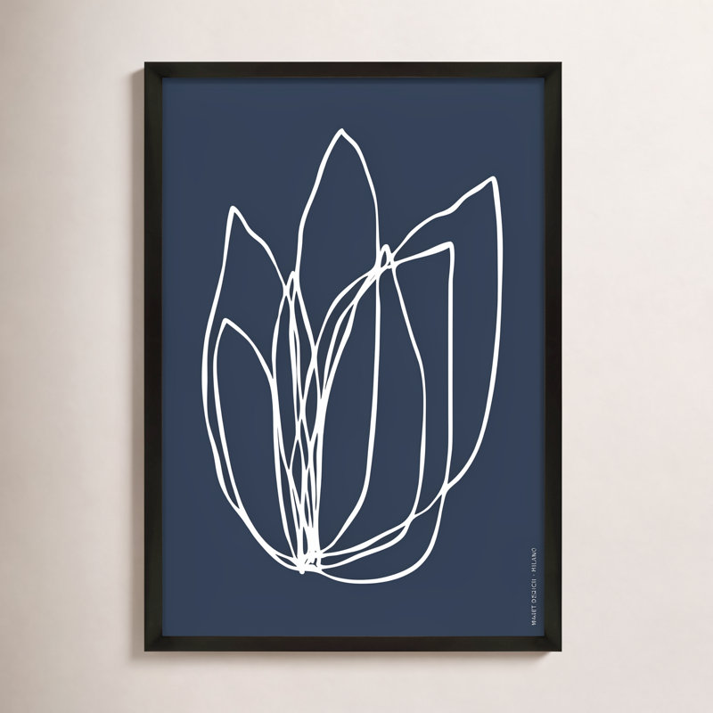 «Zeppelin Tracings 2» par Romina Gadler - impression d'un seul cadre, H 20 po x l 14 po x P 1,25 po, Papier avec cadre noir