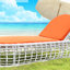 Chaise longue d'extérieur inclinable en alliage d'aluminium