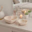 Bols décoratifs en bois en forme de cœur pour décoration intérieure moderne - Bols décoratifs élégants pour table basse, salon ou chambre à coucher - ensemble de 2, 10 po, 9 po-1106796203