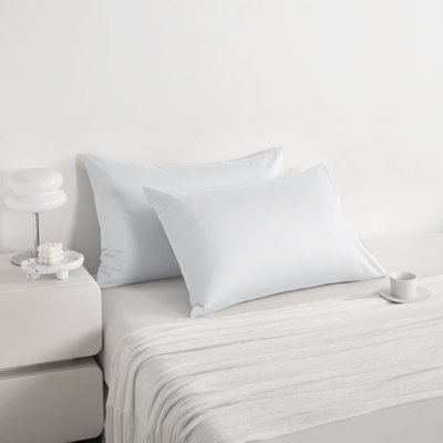 Egyptian-Quality Cotton Bed Pillowcases, 500 Thread Count Cotton Sateen Pillowcases with Envelope Closure - NTBAY