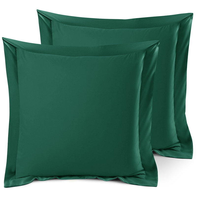 Taie décorative 100% polyester , Vert forêt, 26 po x 26 po