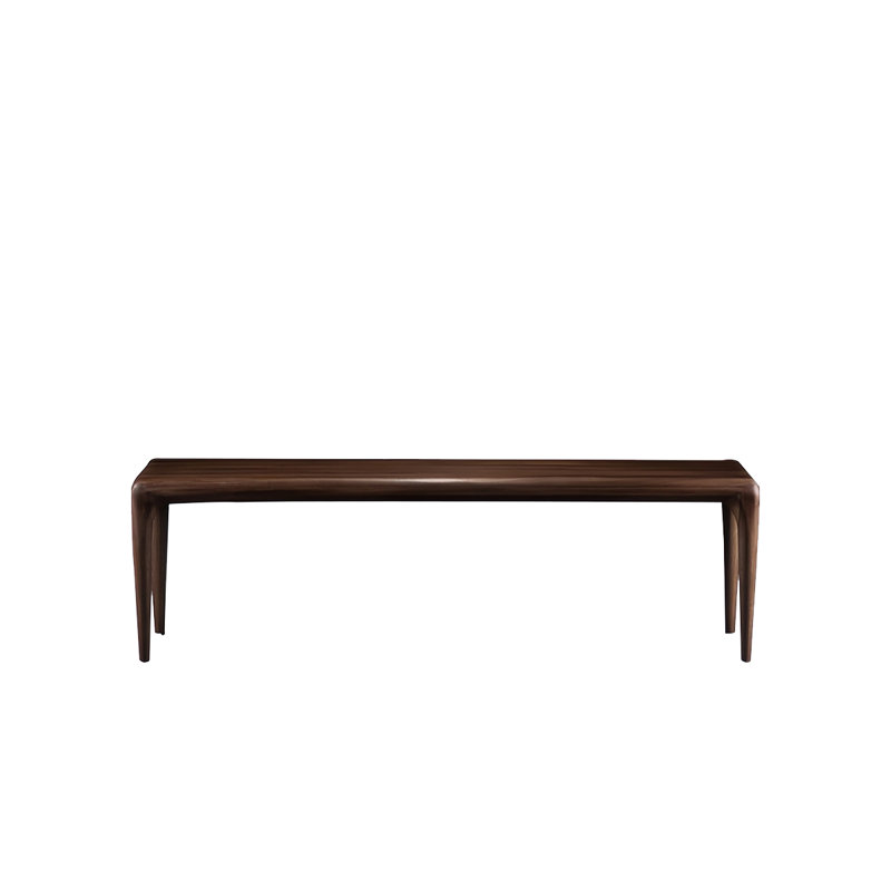 Banc en bois massif Itsumi, H 17,71 po x l 62,99 po x P 15,74 po