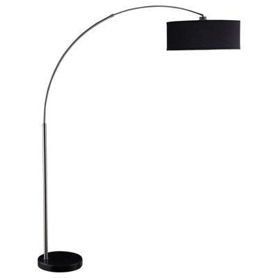 Moneke 81'' Chrome Arched Floor Lamp
