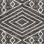 Tapis noir tissé à la main Kazuho-1543035076