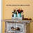 Cozy Blue Mason Jar Table Centerpiece with Rose Bouquet Flowers, Dining & Coffee Table Décor-771210608
