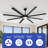 Solida 96'' Ceiling Fan with LED Lights