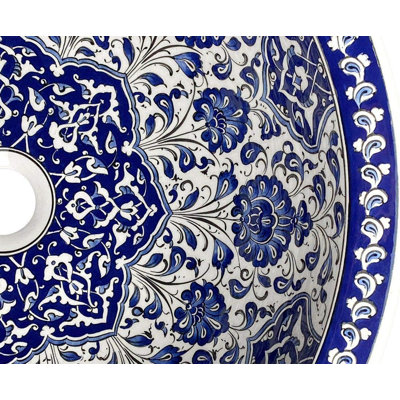 Langley Street 400mm L x 400mm W Ceramic Circular Sink