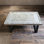 Retro Solid Wood Iron Rectangular Coffee Table