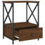 Ardi 50cm W Iron Bedside Table-412225812