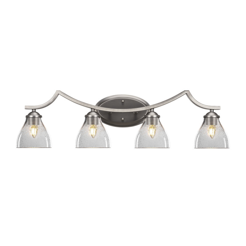 Zilo 4 Light Bath Bar, Gray, Graphite