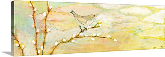 «Noleen regarder les nuages n ° 3», reproduction d'art sur toile, H 20 po x l 60 po x P 1,25 po