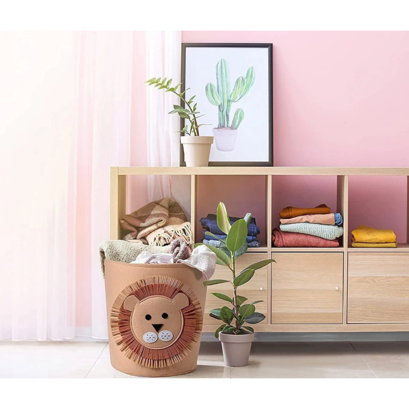 Two Pack BUNDLE Kids Animal Baskets 13.78" X 14.57"