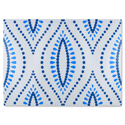 Boho Intricate Ogee Glass Chopping Board