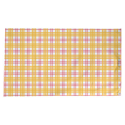 Nappe en mélange de coton à carreaux