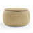 Round Storage Ottoman, 2 In 1 Function, Work As End Table And Ottoman (25.5"X25.5"X14.5")-1816703748