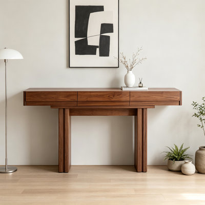Modern Minimalist Solid Wood Console Table