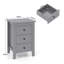46cm W Manufactured Wood Bedside Table