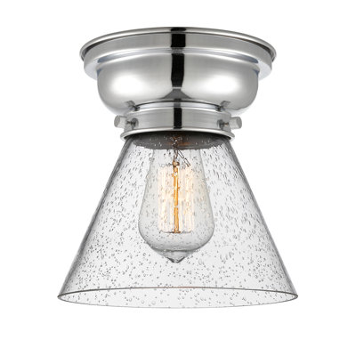Aditi Cone 1 Light 8" Flush Mount
