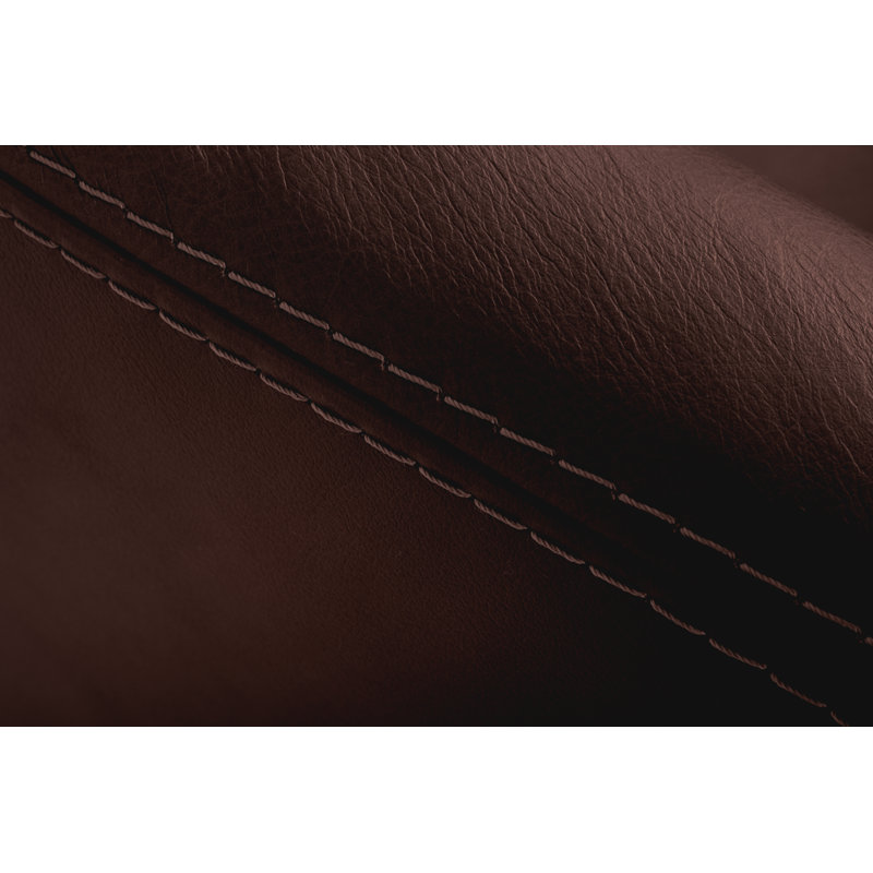 Averie Genuine Leather Designer Armchair, Brown