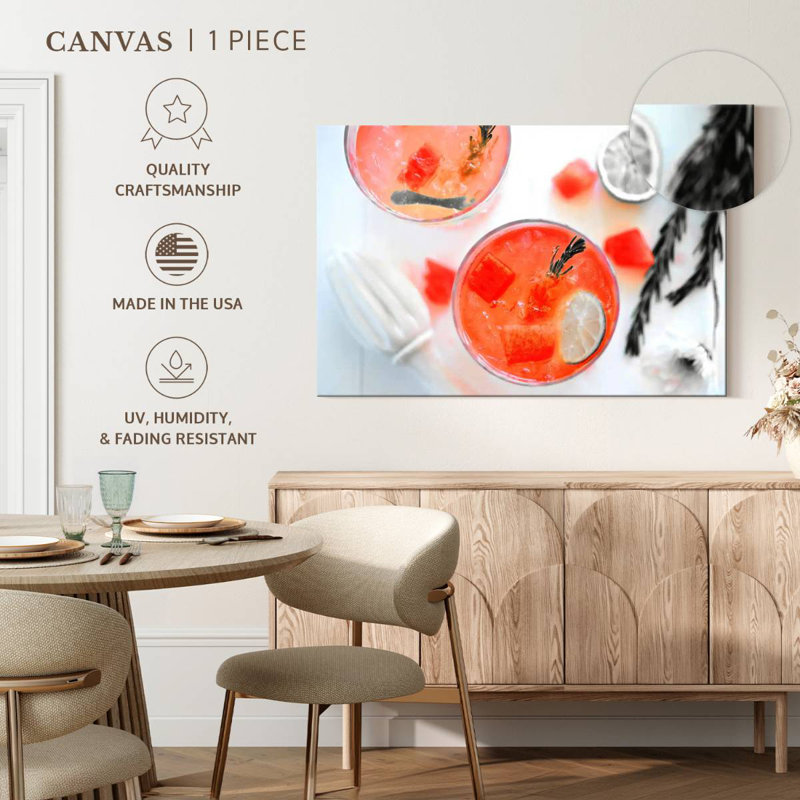Yarlin Pop Watermelon Cocktail, 16" H x 24" W