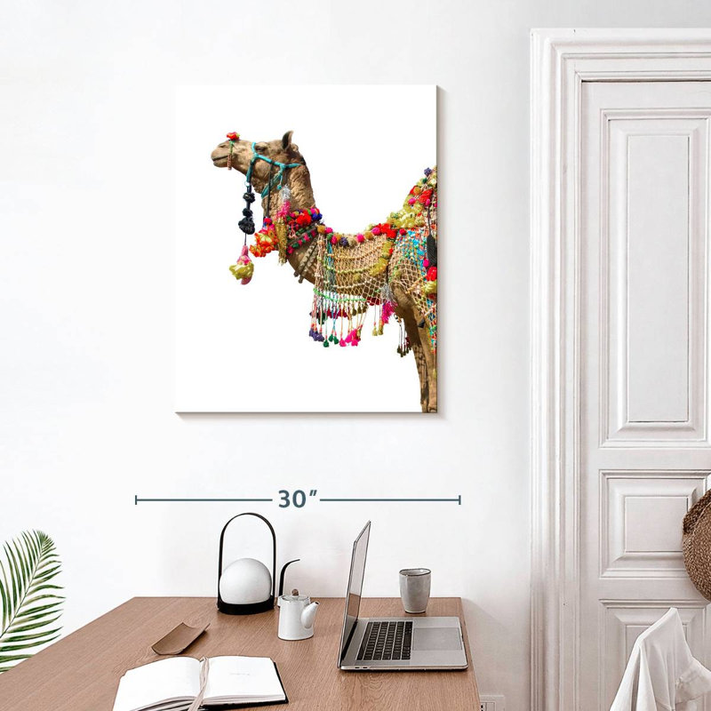 " Traditional Camel " by Emma P, 24" H x 30" W