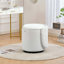 Tabouret de coiffeuse pivotant avec rangement - Fauteuil demi-tonneau - Lit pour chat gratuit-1356429060