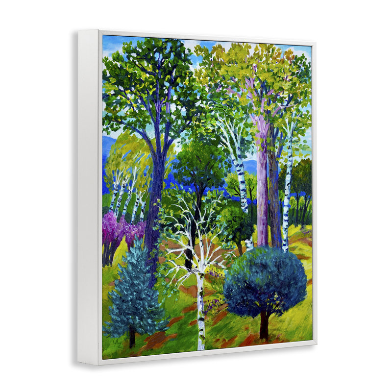 «Forest Medley Trees», estampe numérique, conception par Lee Ann Zirbes, H 30 po x l 24 po