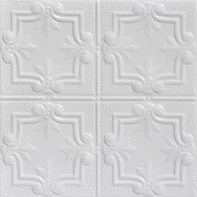 Carreau de plafond en fer-blanc clouté 2 pi x 2 pi Antoinette