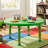 Adjustable Round Plastic Activity Table, Green