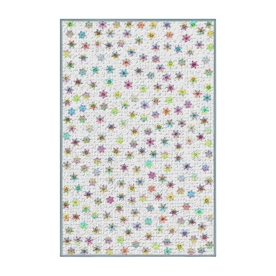 Tapis zone grise flocons