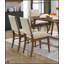 Ensemble de salle à manger 7 pièces Modern Design avec table et 6 chaises rembourrées en tissu, meubles en bois brun-1124751661