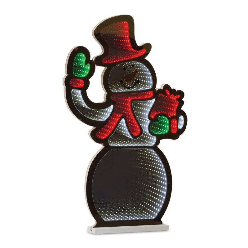 Godbeare Snowmen & Snowflakes Lighted Sign