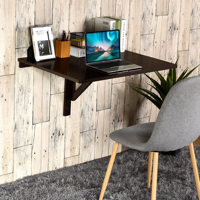 Way Wick Extendable Pine Solid Wood Base Dining Table, Brown