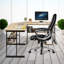 Doireann L-Shaped Metal Base Drafting Table-815025421