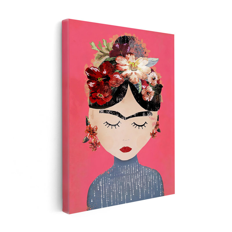 Frida Portrait No2, Sans cadre, Canevas, 18"H x 24"W
