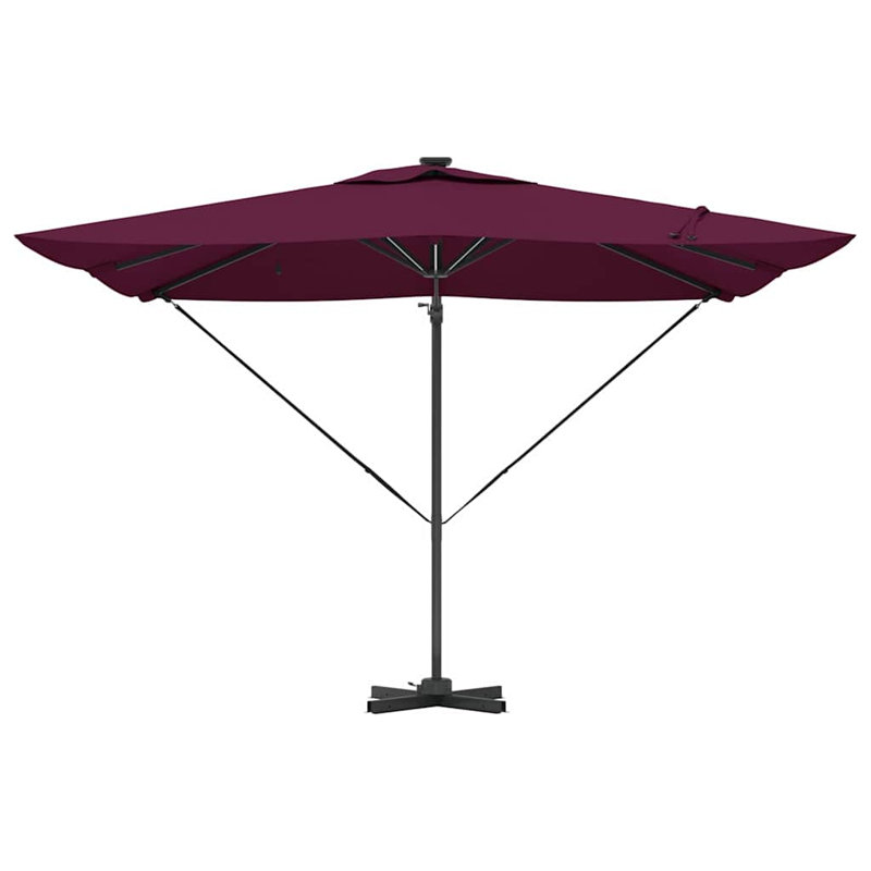 Cantilever Parasol, Dark Pink, 270cm H x 285cm W x 285cm D