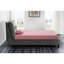 Matelas et oreiller rose, mousse viscoélastique imprégnée de gel, tissu ventilé pour une nuit de repos reposante, rose et respirante
