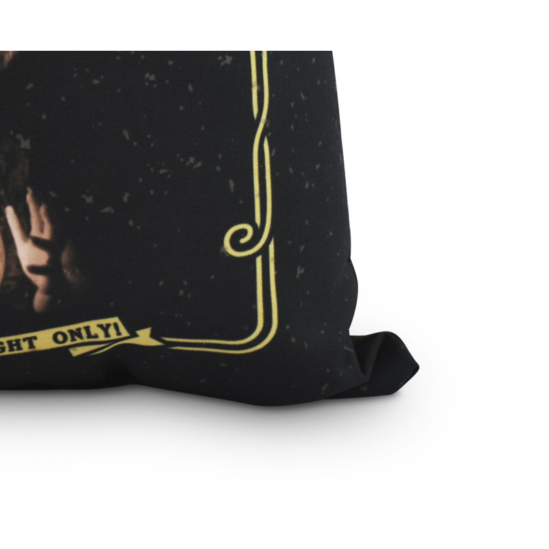 Housse et insert de coussin carré Witches Brew, 16 po x 16 po, Jaune / noir