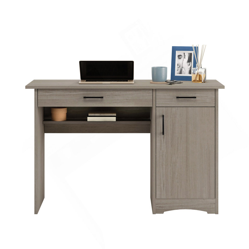 Bureau d'ordinateur, finition brune