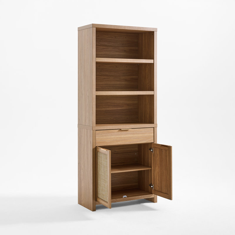 4-Piece TV Stand Set, Natural Oak