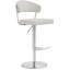 Upholstered Counter Stool with Metal Frame-1129857291