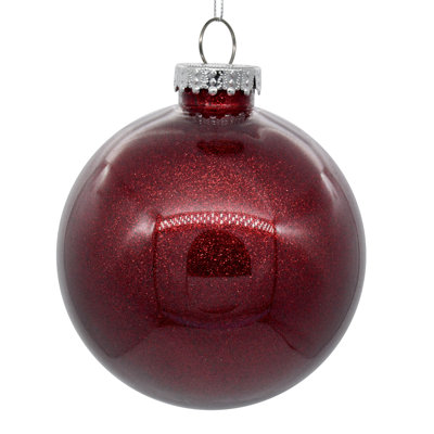 Clear Ornament with Glitter Interior