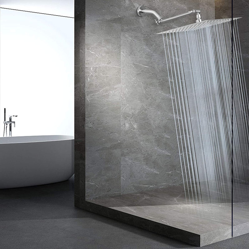 Rain Adjustable Shower Head 2.5 GPM GPM, Brushed Nickel