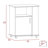 Lower Microwave Pantry 29" H, Single Door Cabinet, One Open Shelf, Three Side Shelves-2144136217