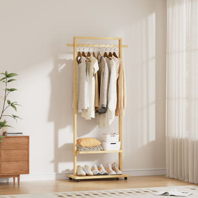 65.5cm Rolling Clothing Rack