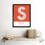 Sheffield City Map Sheffield Orange by Wee Blue Coo - Single Picture Frame Typography